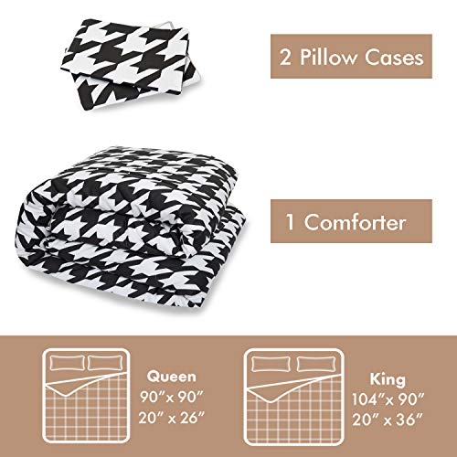 ATsense Comforter Set, 3-Piece Bed Comforter Set, 100% Cotton Fabric