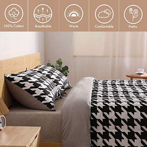 ATsense Comforter Set, 3-Piece Bed Comforter Set, 100% Cotton Fabric